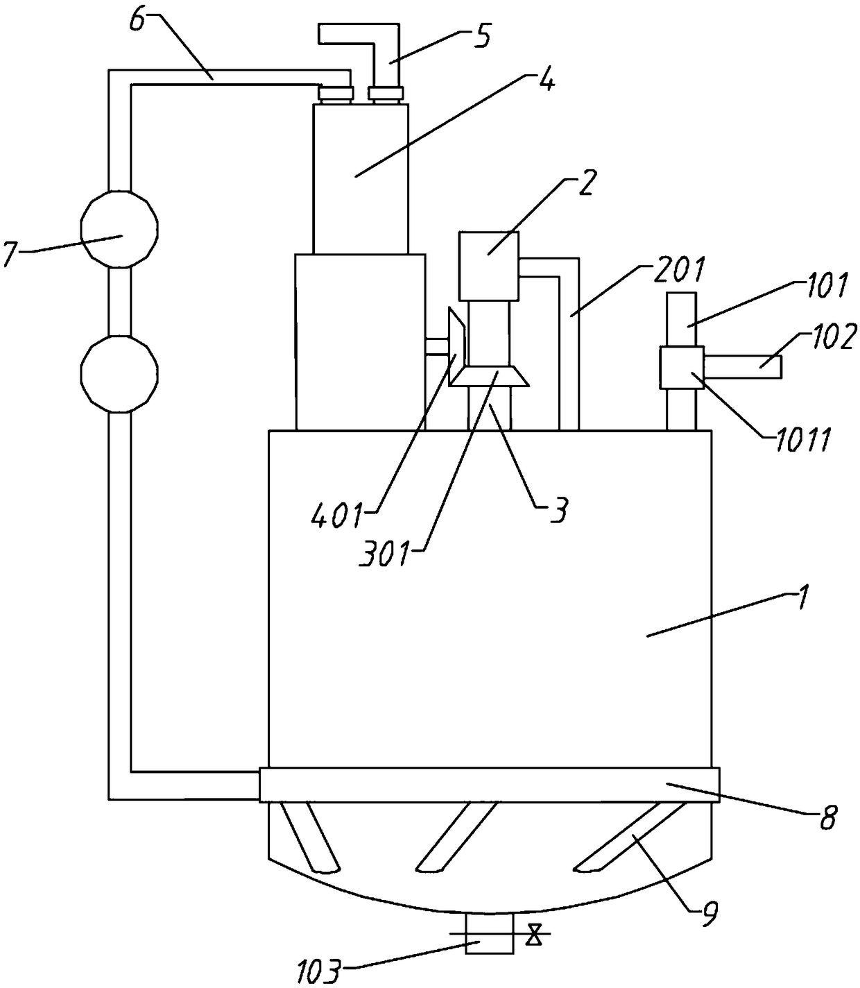 A reaction kettle having double heat dissipation functions