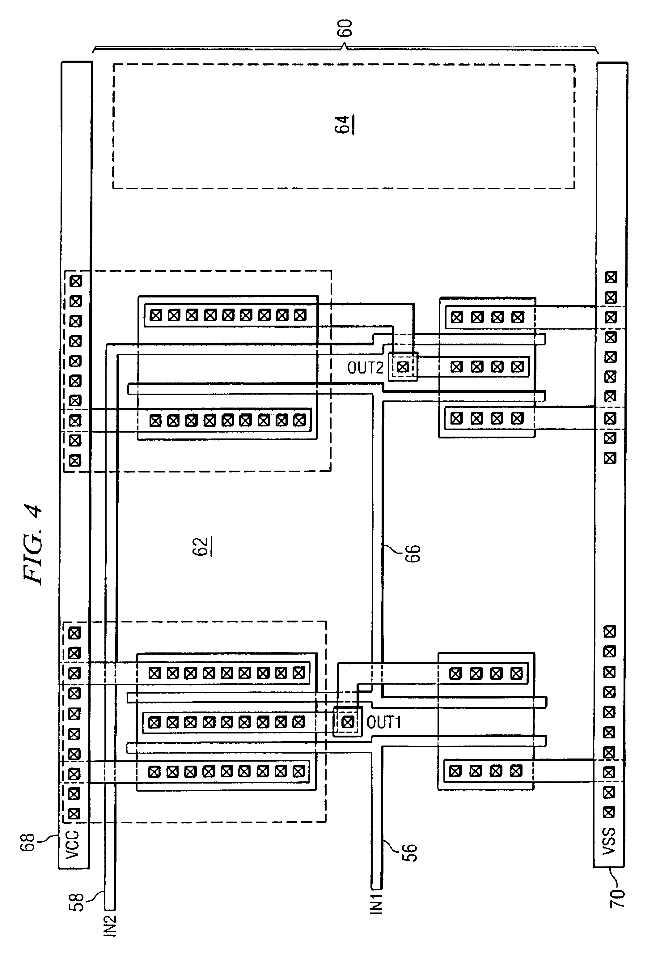 System and method for generating a mask layout file to reduce power supply voltage fluctuations in an integrated circuit