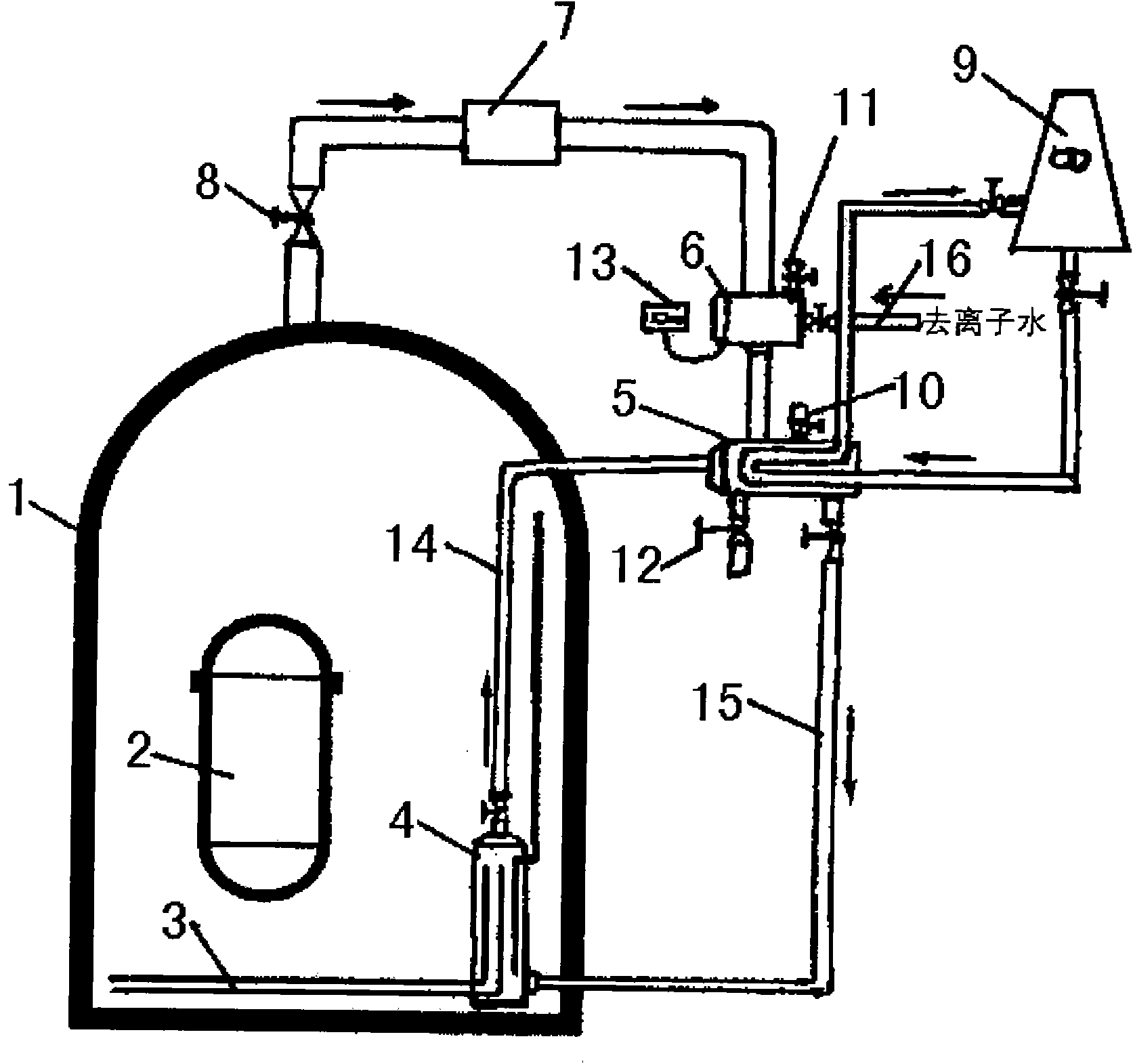 Major accident mitigation system of nuclear power station on basis of nano fluid characteristic