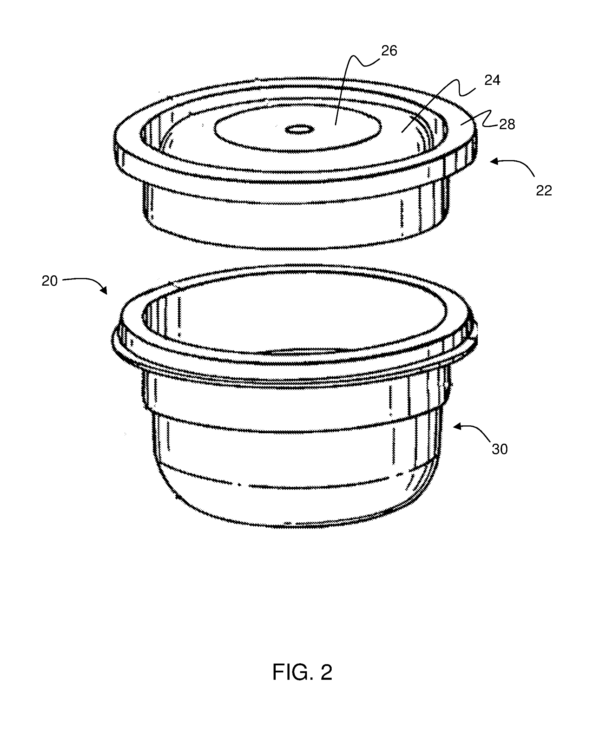 Container with outlet