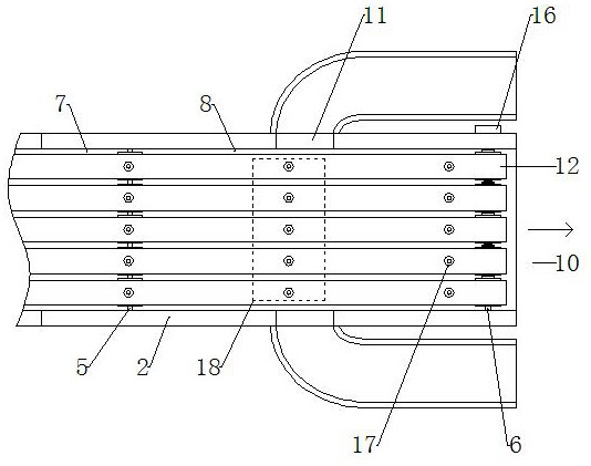 Logistics unloading device facilitating classification