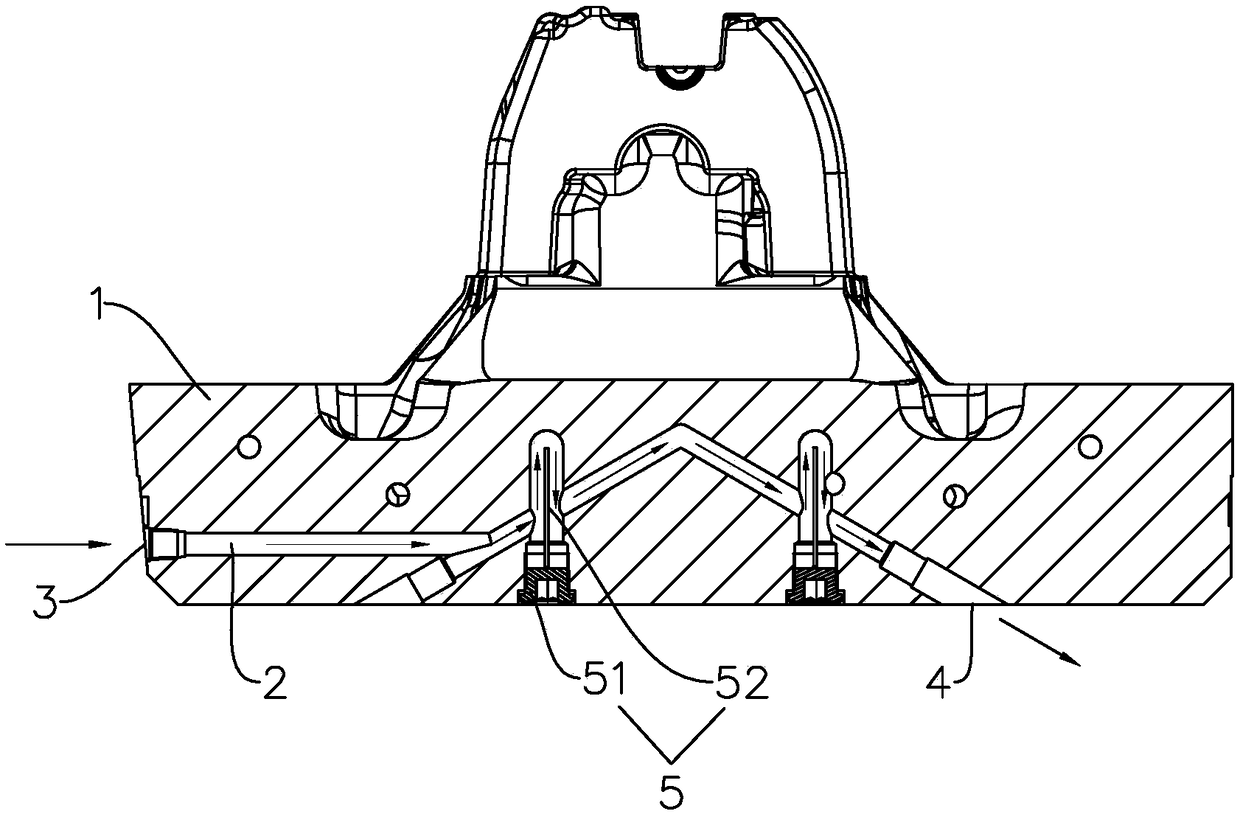 Monitoring method of mold cooling pipeline