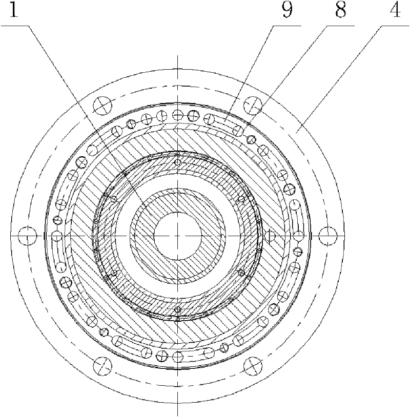 Electric main shaft with mouse cage type motor stator cooling structure