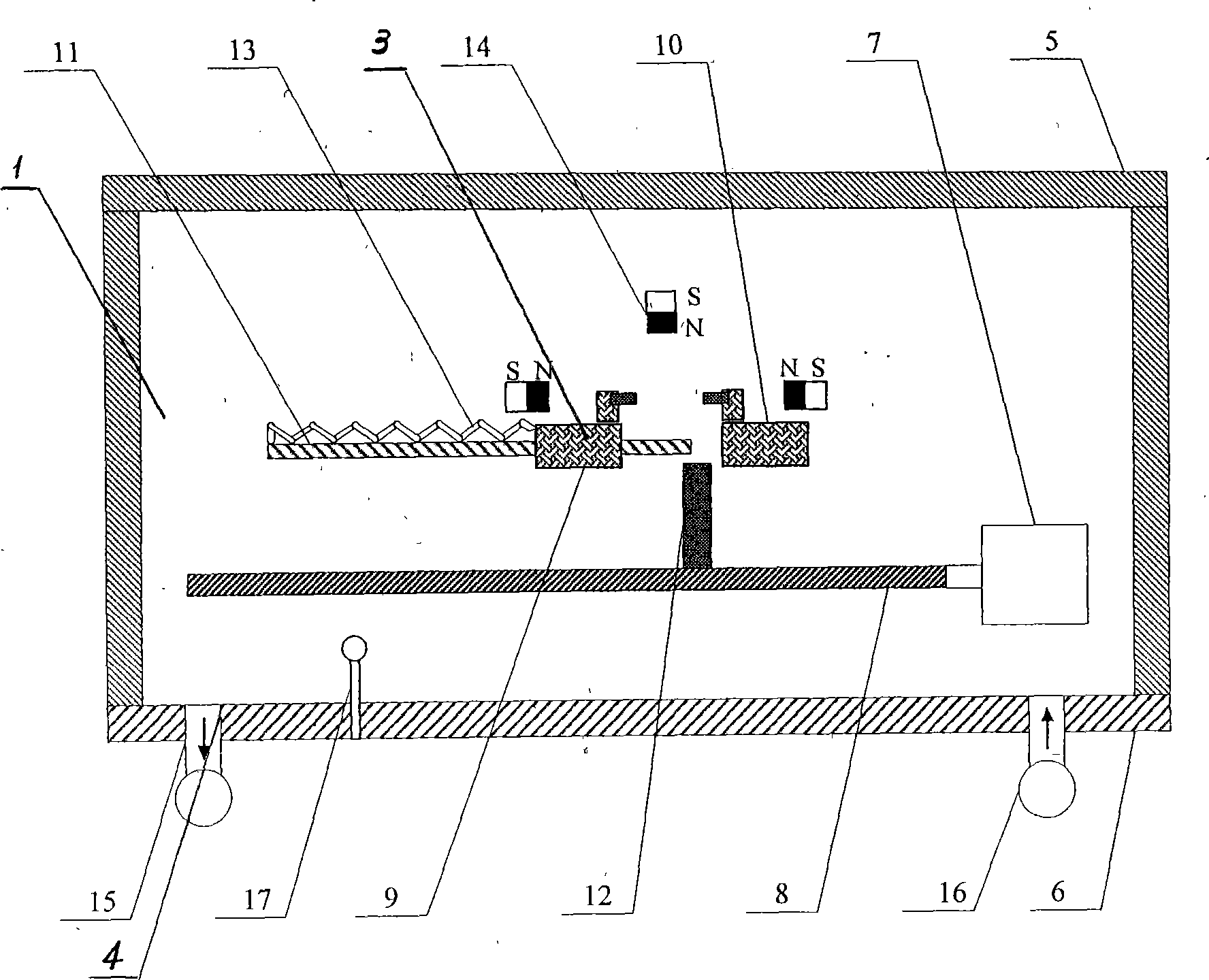 Electric arc test method and apparatus for contact head disjunction of switch apparatus