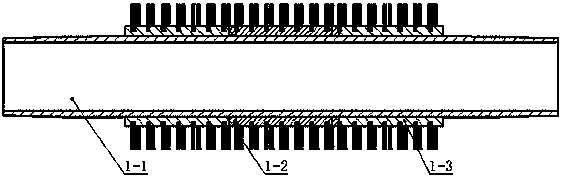 Annulus flow control nipple of oil and gas well and application method thereof