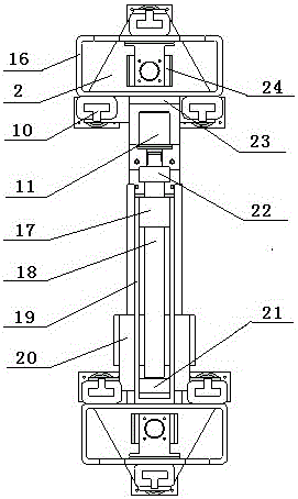 Offshore platform dry type pile leg inner wall crawling robot