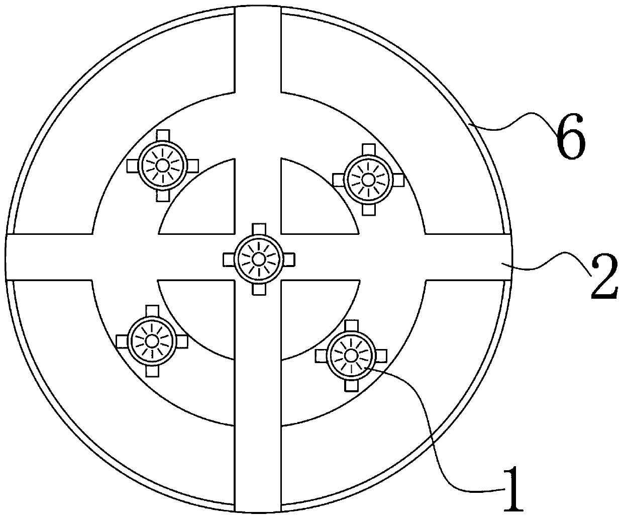 Mixing device for producing high-performance permanent magnetic ferrite material