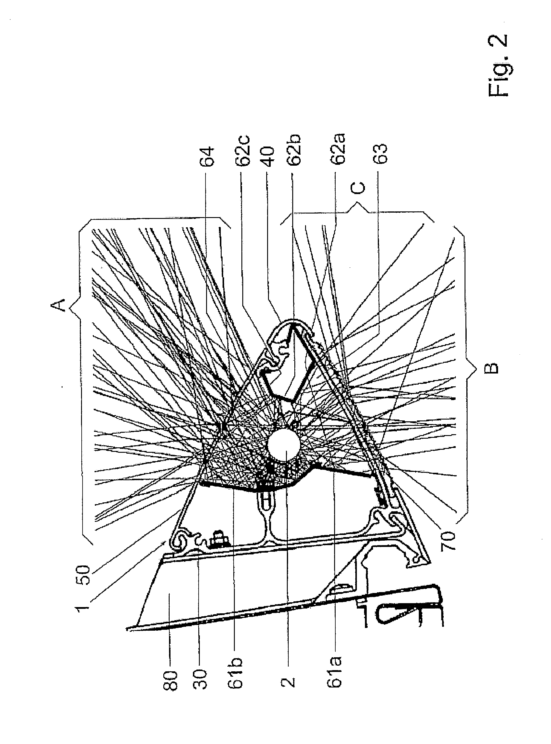 Surface-mounted or wall-mounted luminaire