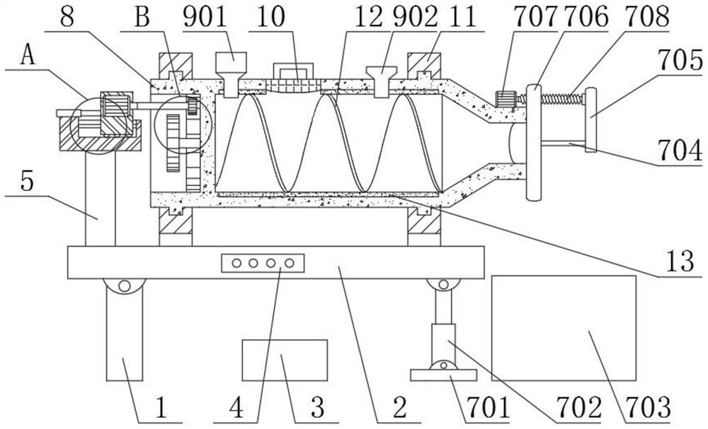 Baking and frying device used for tea oil, and use method for baking and frying device