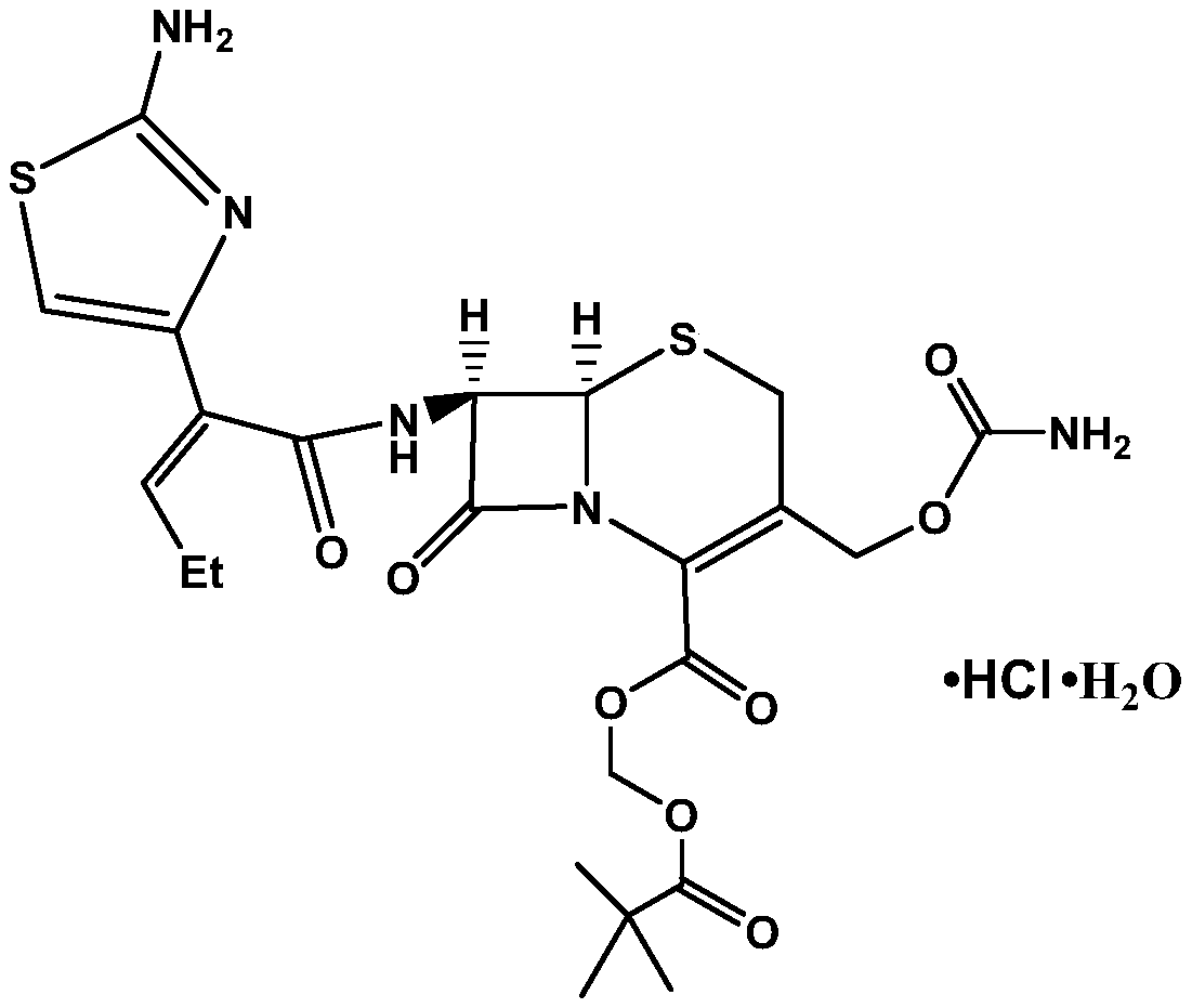 A kind of synthetic method of cefcapene hydrochloride