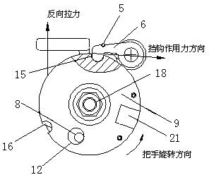 Manual unlocking device of sliding door of urban rail vehicle