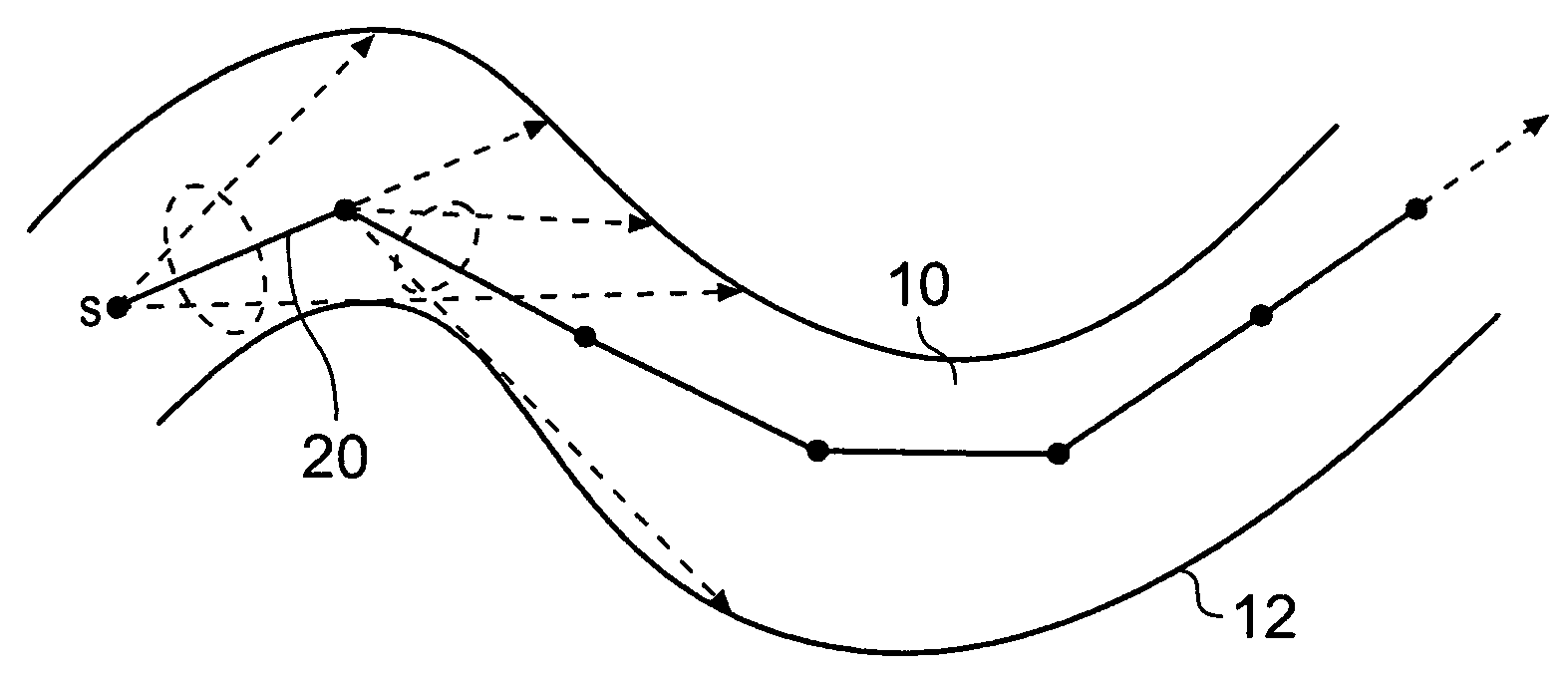 Method for navigating a virtual camera along a biological object with a lumen