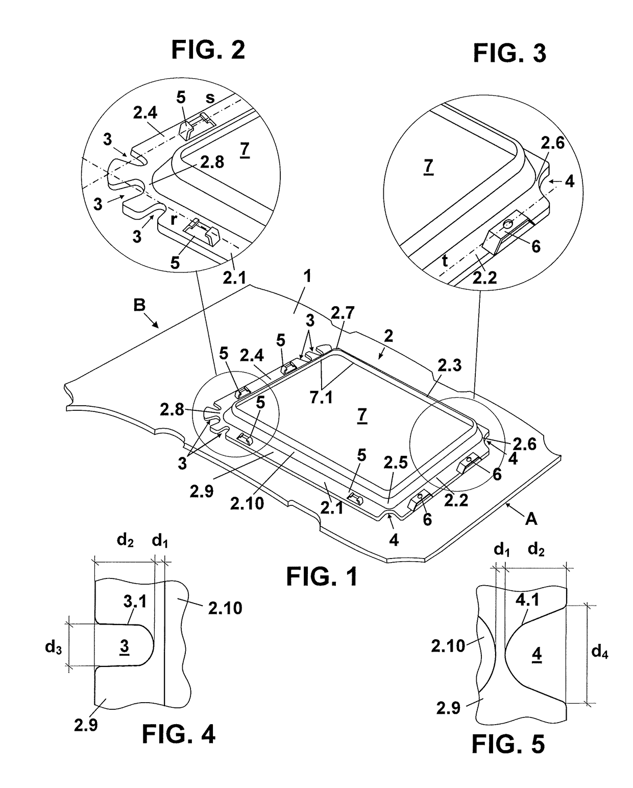 Headliner for vehicle roof with transparent portion