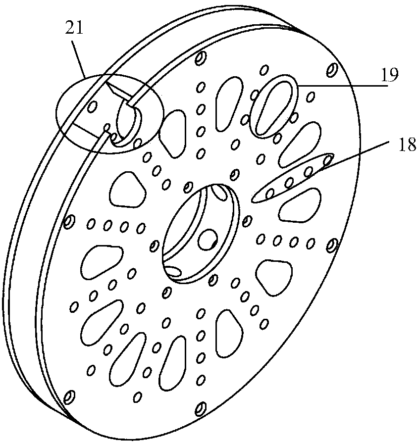 Yoke-free closed slot type multi-plate permanent magnet motor