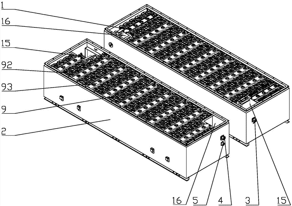 Lithium battery pack fixing structure