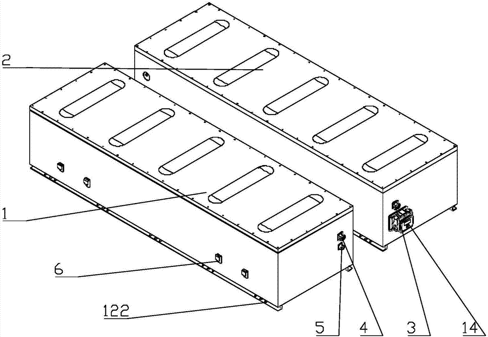 Lithium battery pack fixing structure