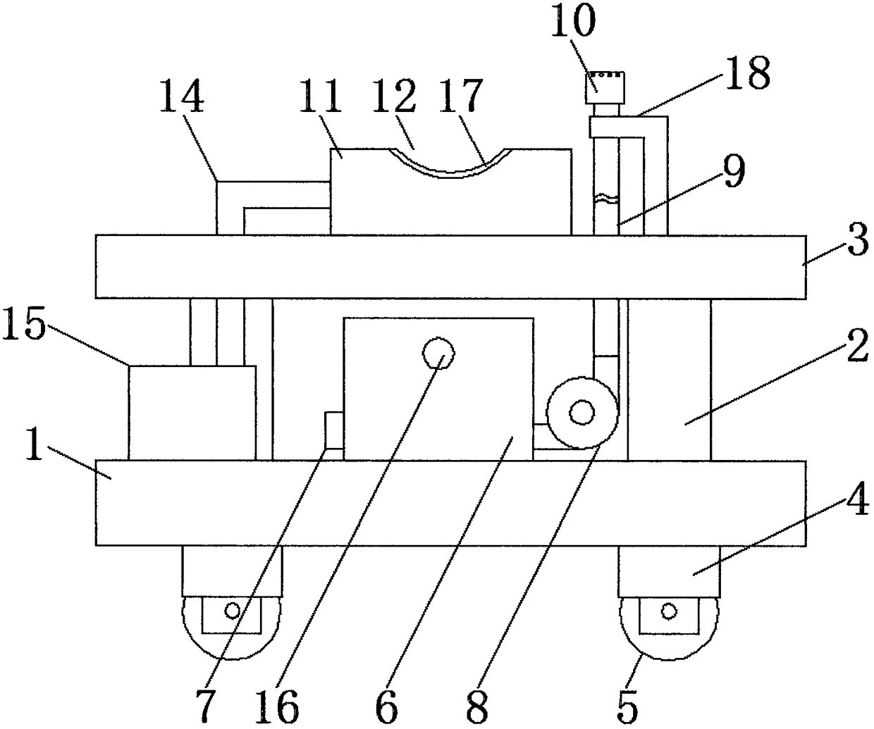 Cleaning device for surgical nursing