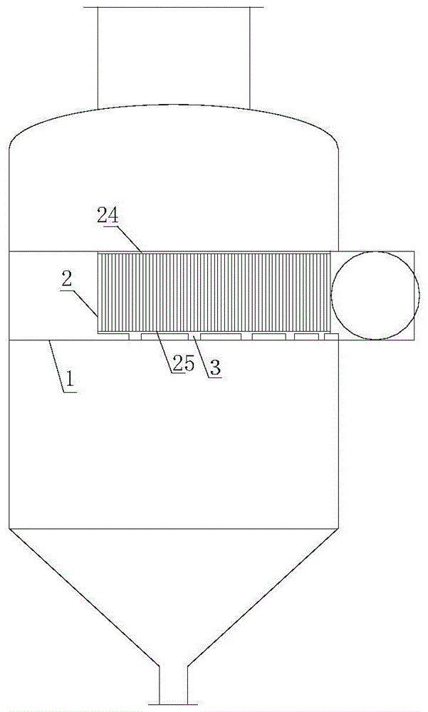 Second stage evaporative separator