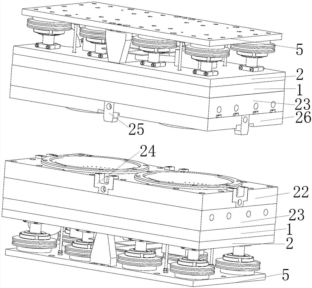 Heat protection self-alignment fine-tuning paper matrix molding equipment