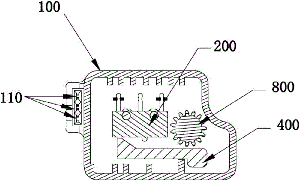 Electronic lock device of chargeable gun and chargeable gun