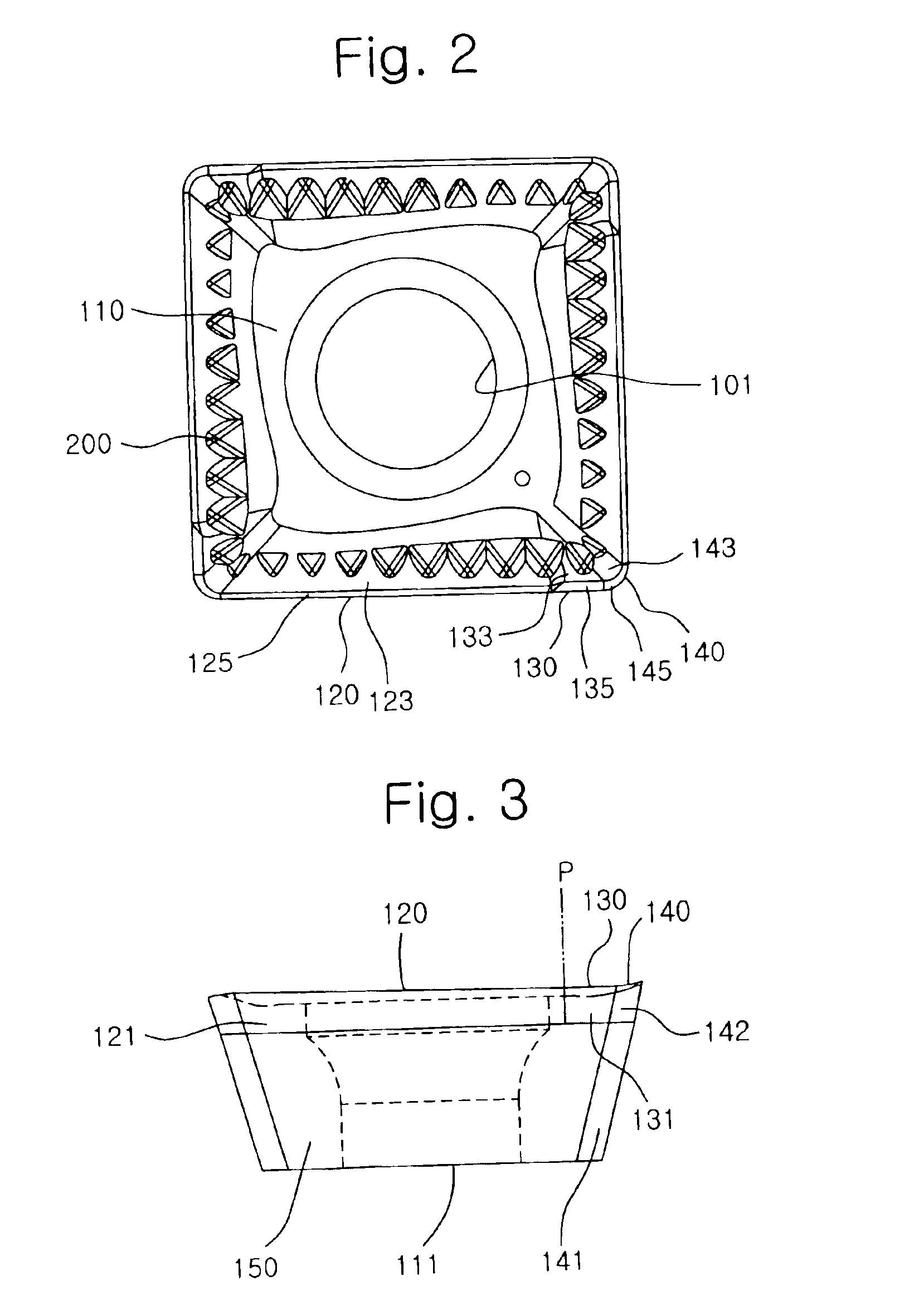 Cutting insert with curved cutting edge