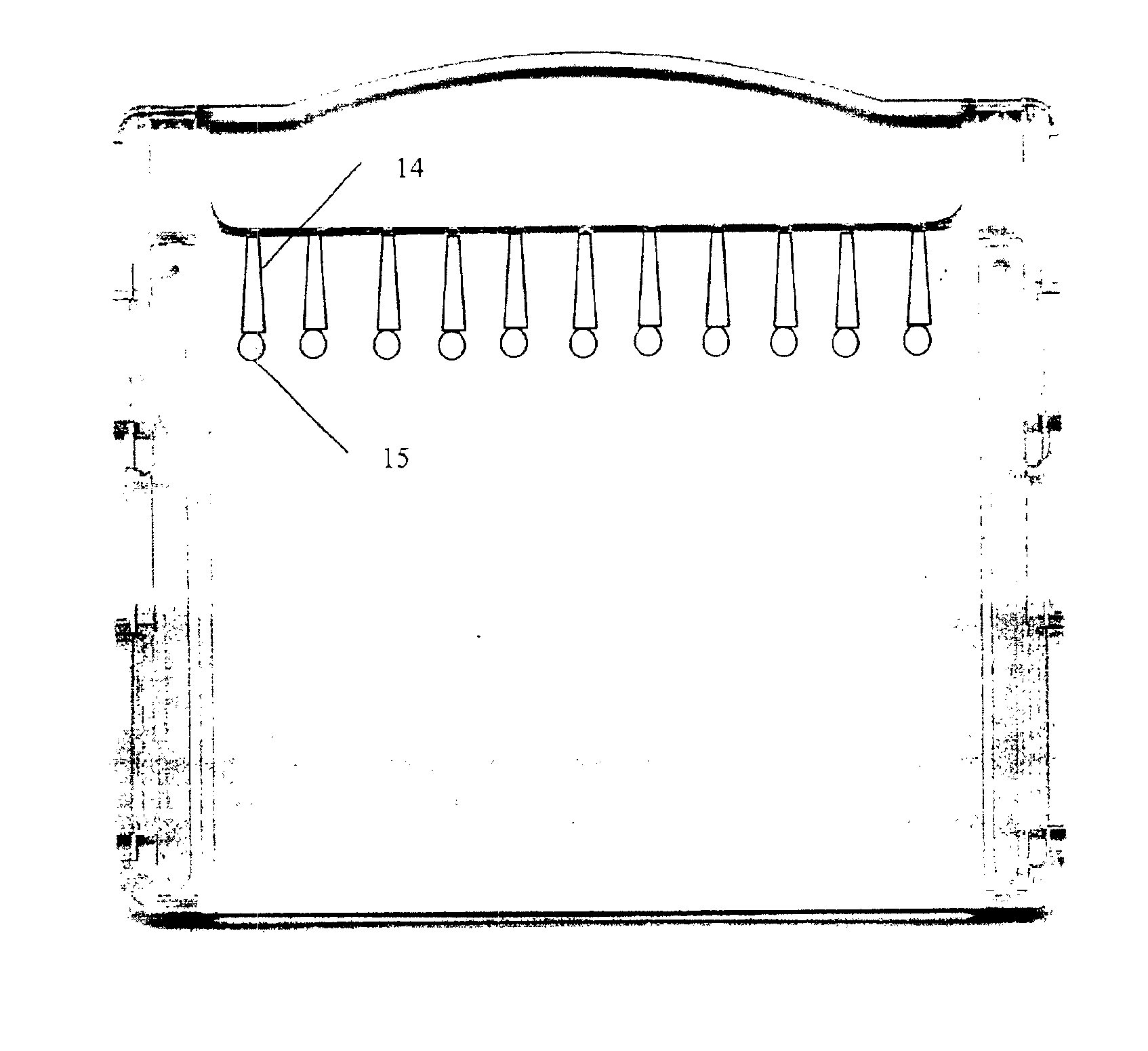 Cassette for electrophoretic gels