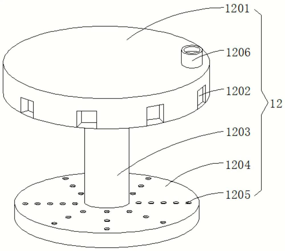 Oxygenation device for crab breeding