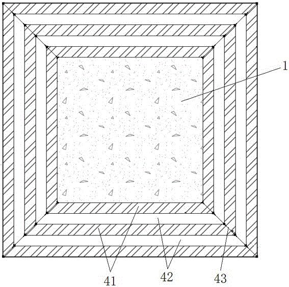 Shock insulation structure of reinforced concrete beam column node and construction method thereof