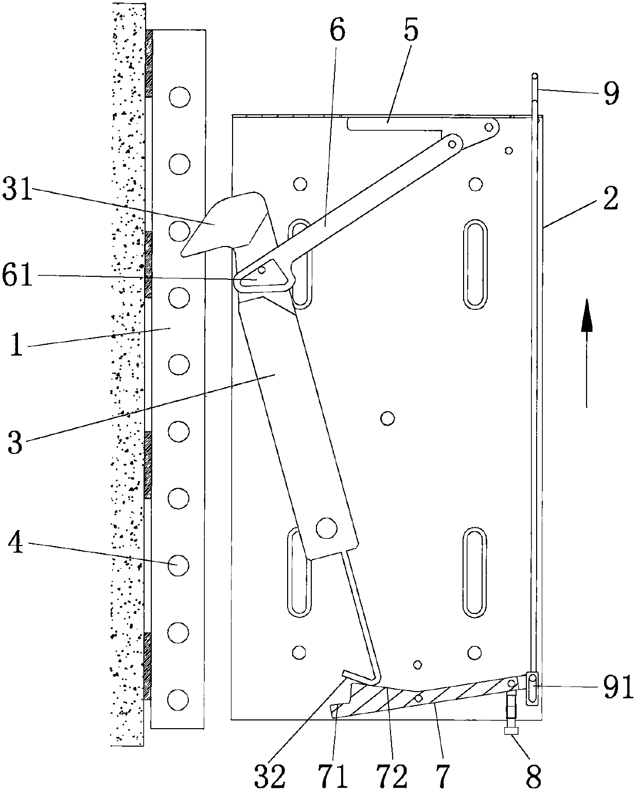 Semi-automatic mechanical locking mechanism