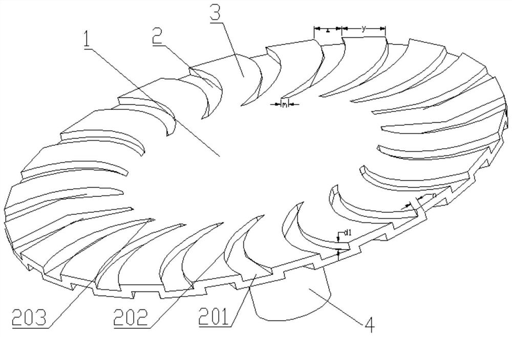 Water beating impeller device and mobile air conditioner