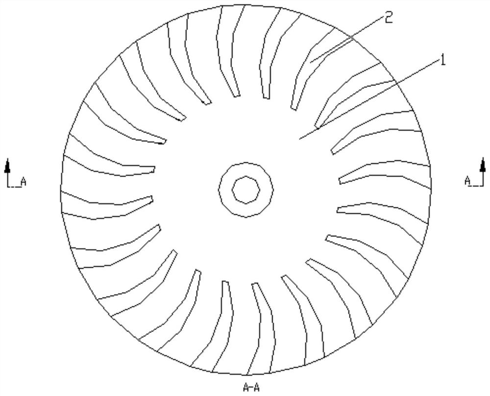 Water beating impeller device and mobile air conditioner