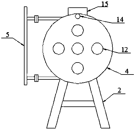 Indoor toxic gas washing equipment