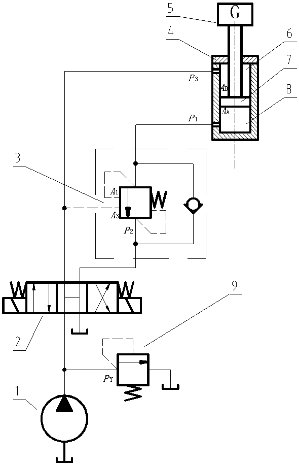 Overflow type hydraulic balance valve with vibration damping function