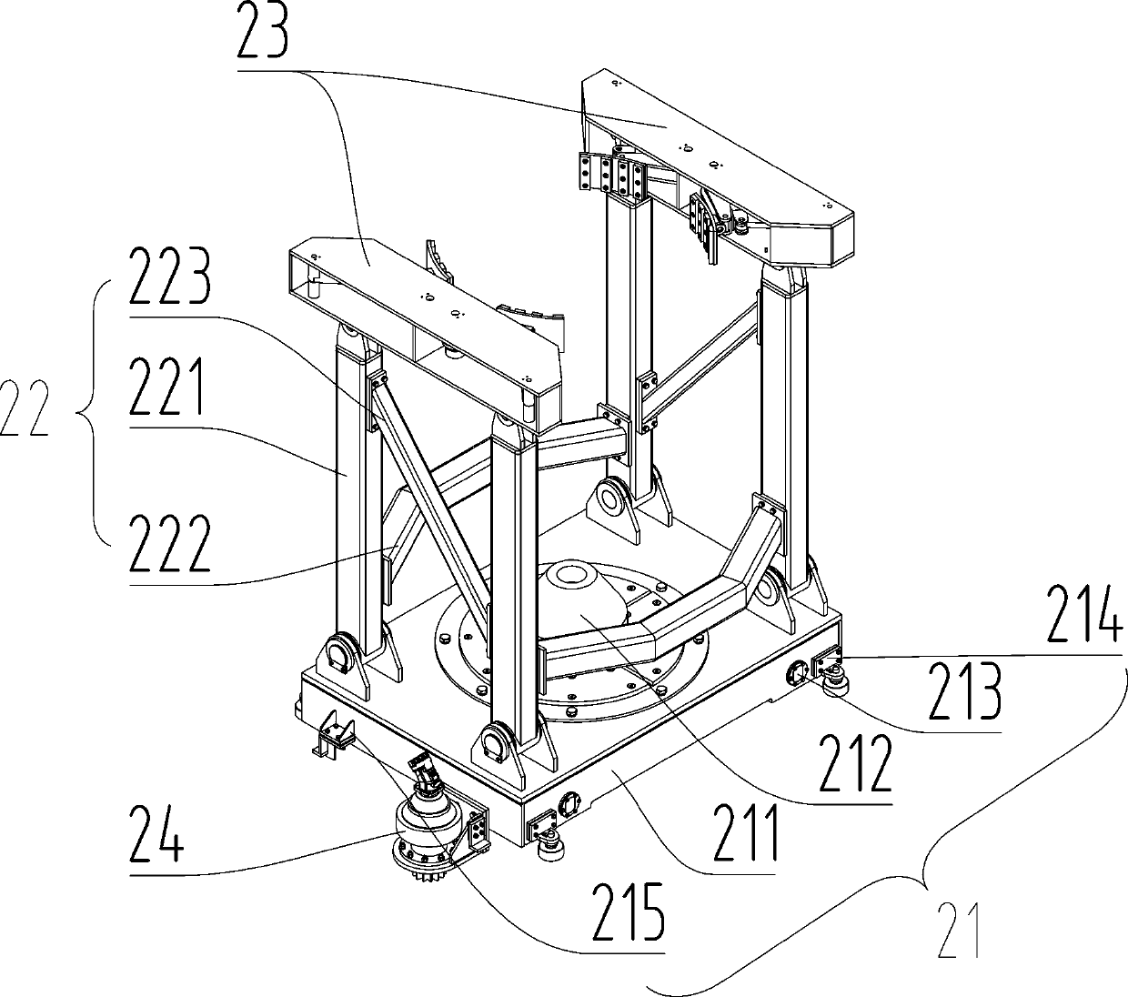 Water riser pipe transferring system