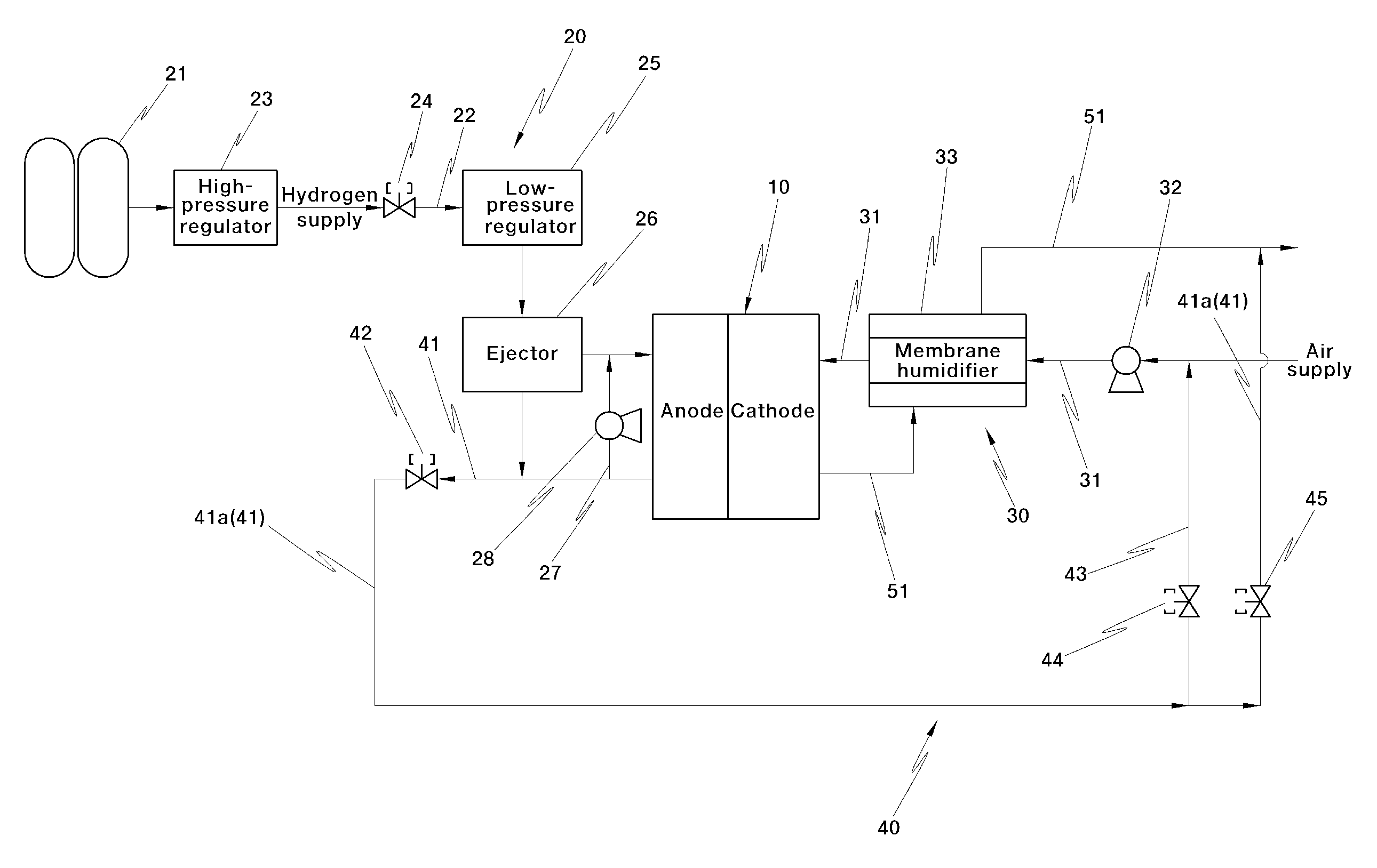 Hydrogen exhaust system for fuel cell vehicle