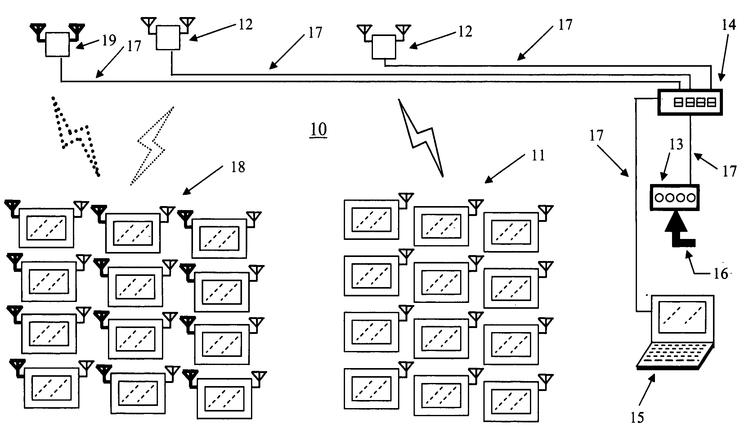 Wireless interactive entertainment and information display network systems