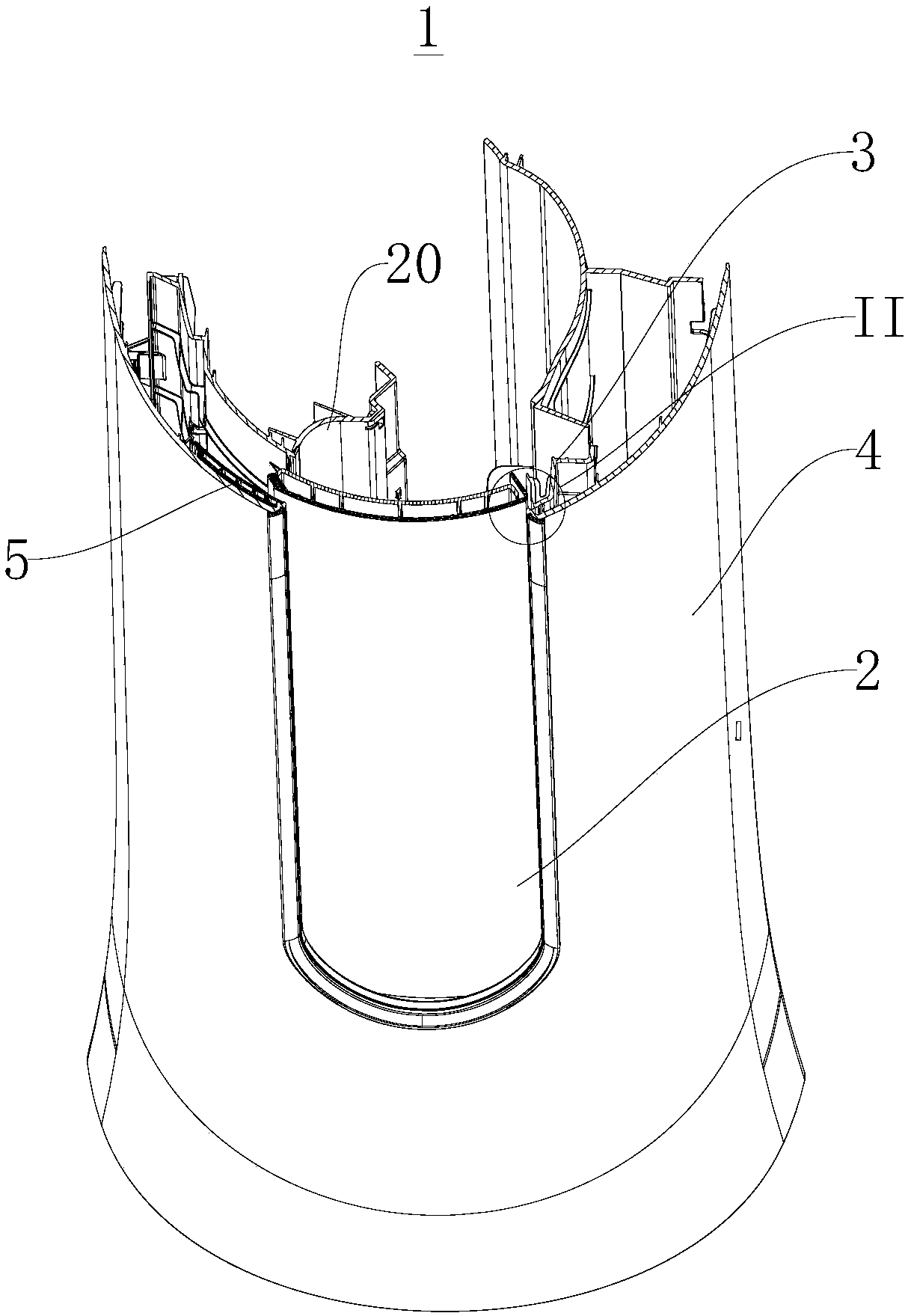 Condensation-prevention structure and air conditioner