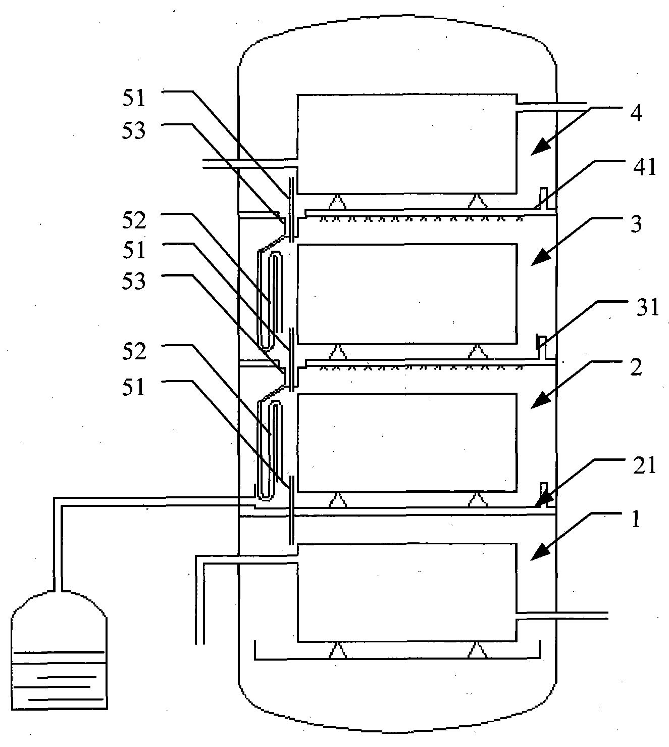 Multi-level solar sea water desalting plant