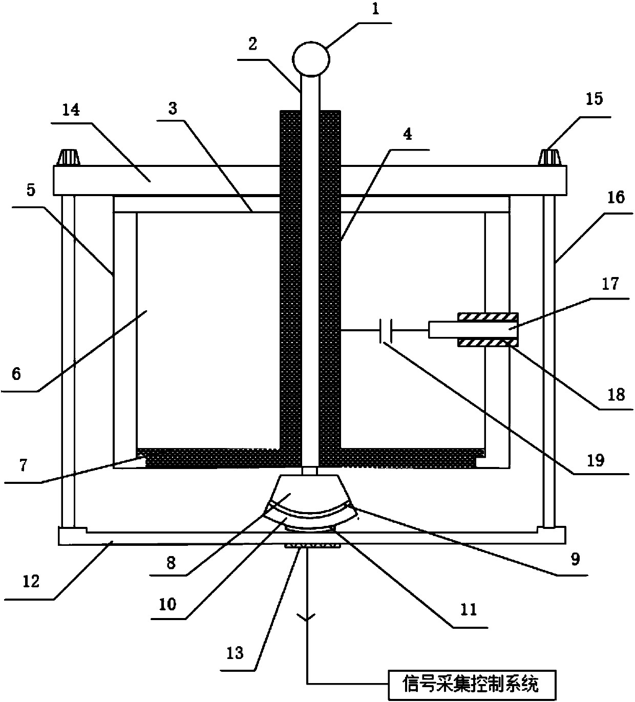 Analog electrode device for space charge detection of cable insulation layer