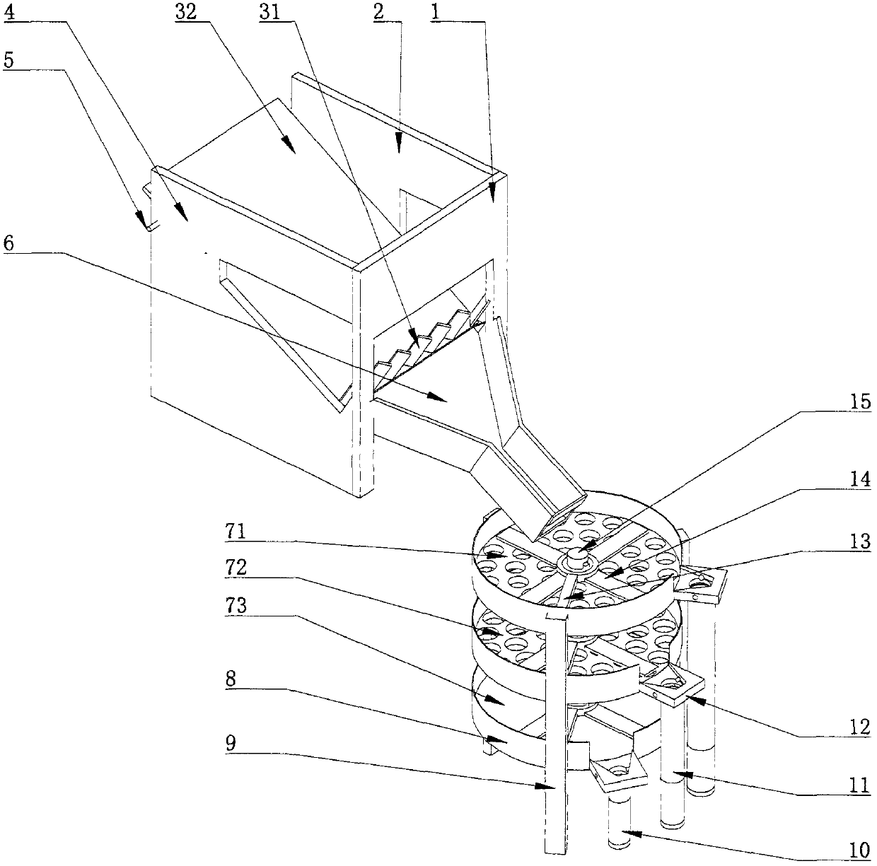 Paper money and coin sorting machine based on screening