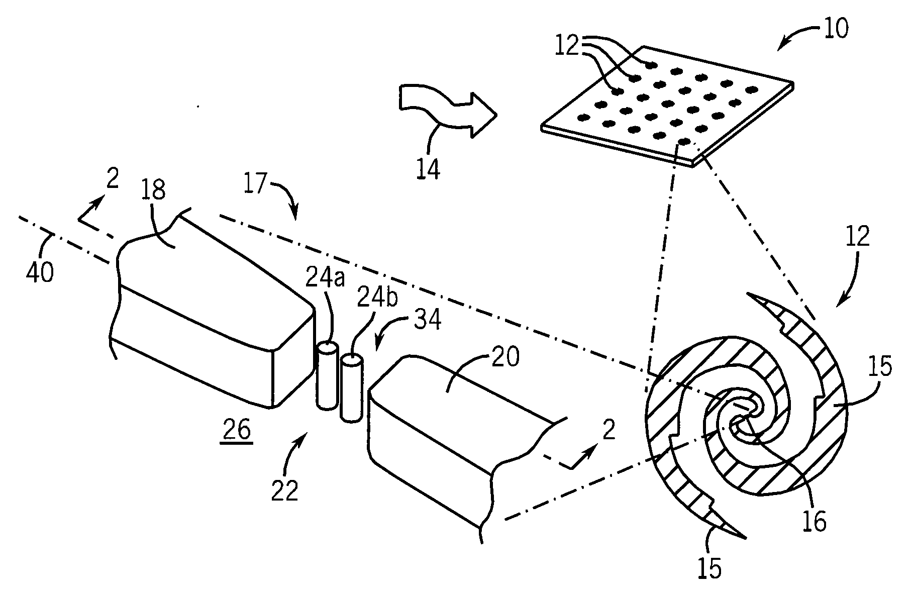 Coupled electron shuttle providing electrical rectification