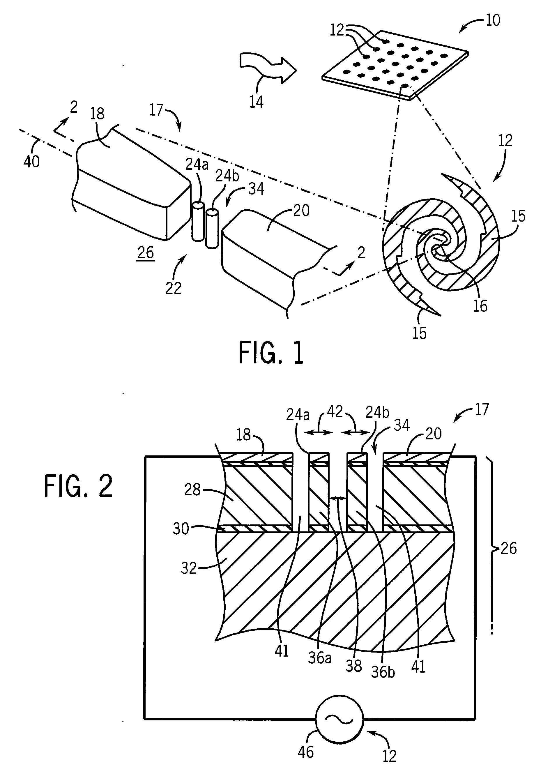 Coupled electron shuttle providing electrical rectification