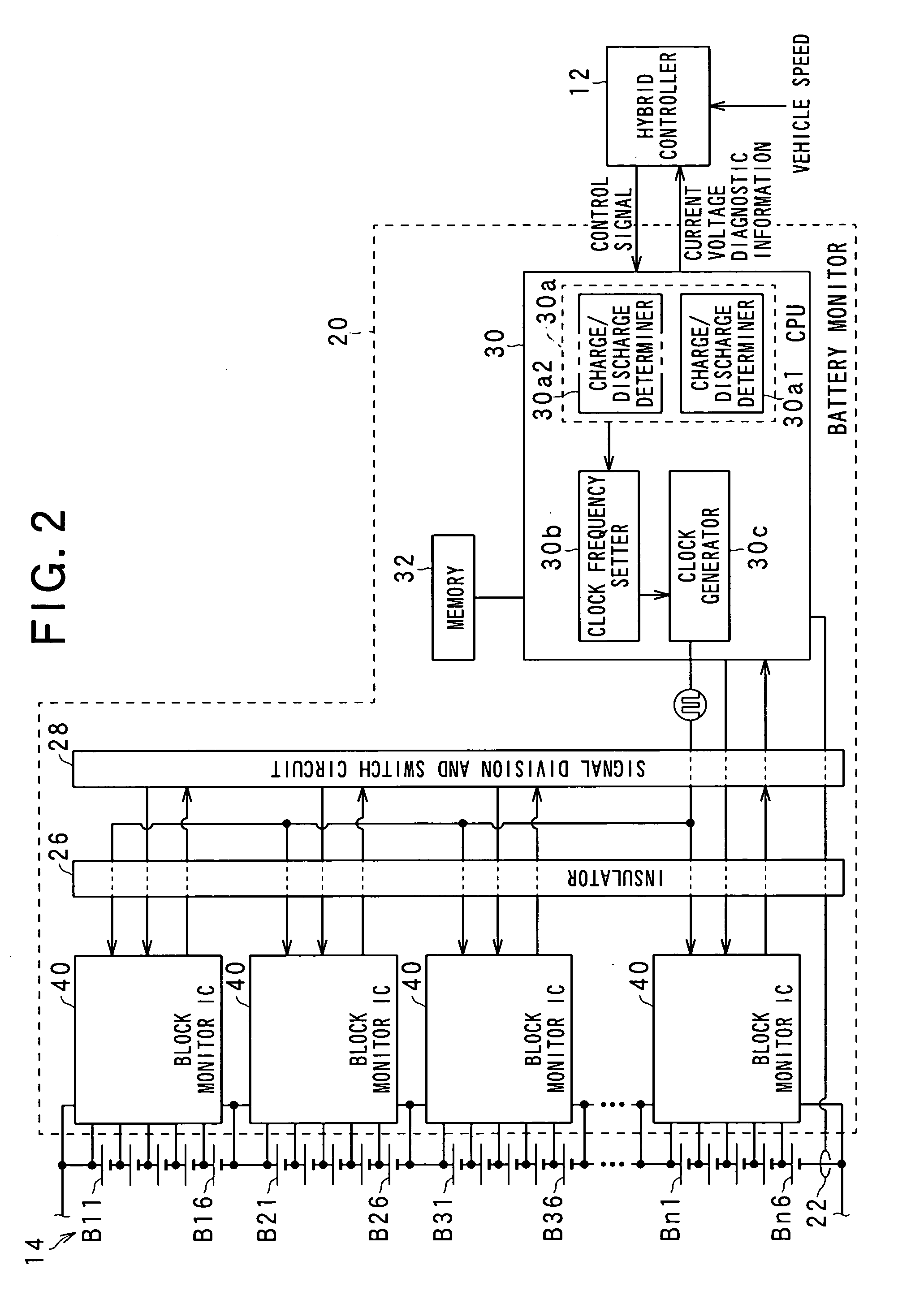 Voltage detecting apparatus with voltage controlled oscillator and battery state control system