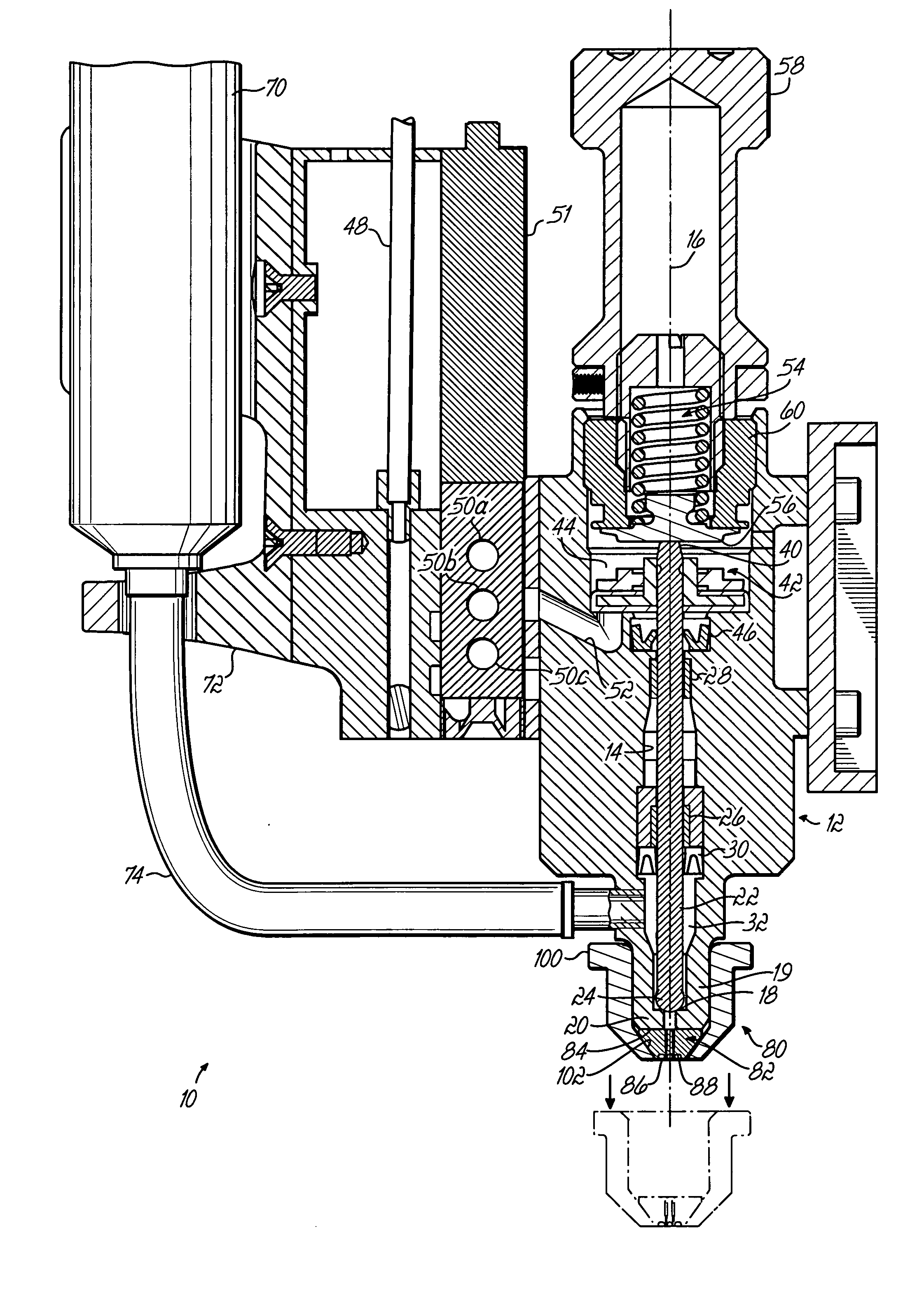 Jetting dispenser with multiple jetting nozzle outlets