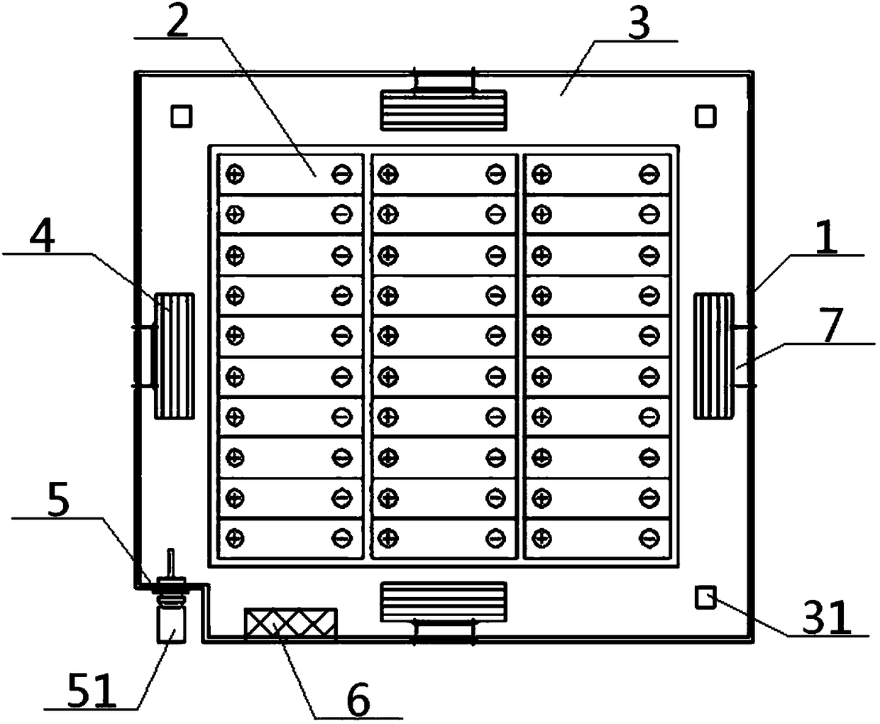 Battery system for commercial vehicle