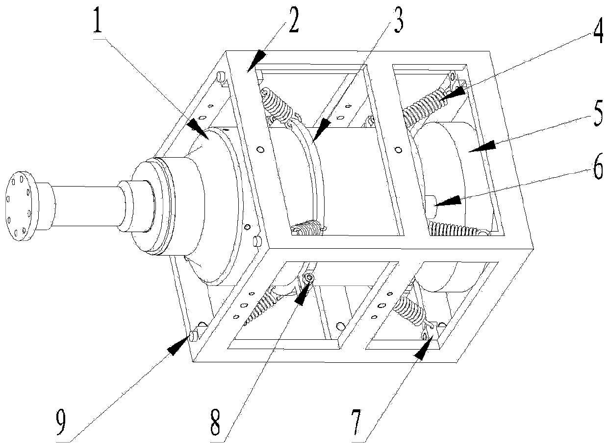 Flexible supporting system for suspension of refrigerating machine