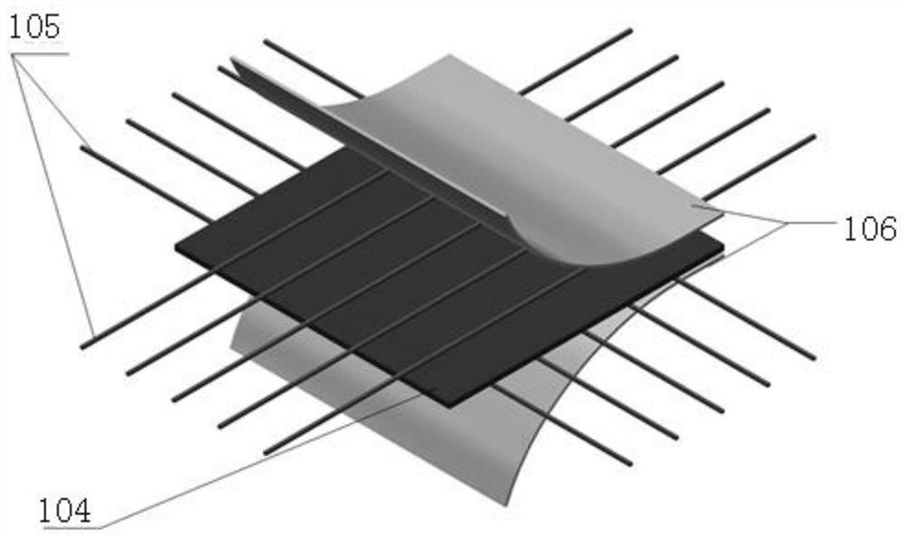 A flexible tactile sensing array, its preparation method and its application