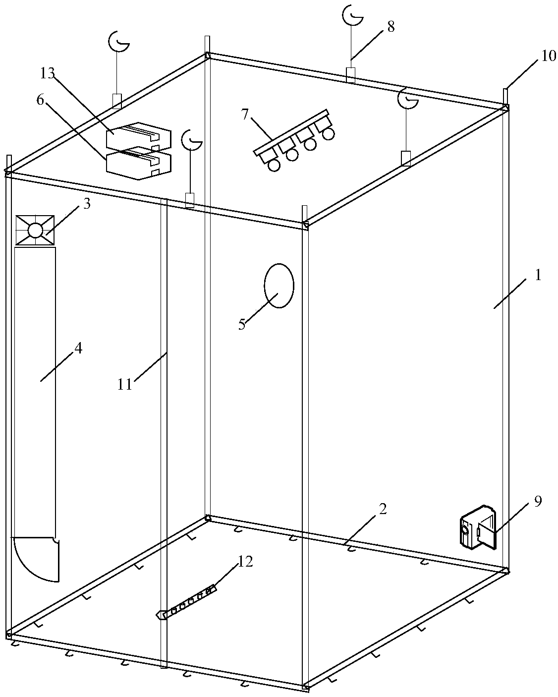 Plant population microenvironment control device and method