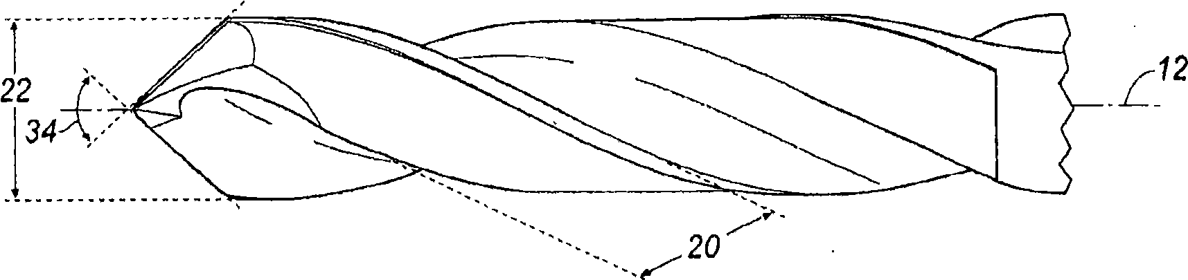 Drill for machining fiber reinforced composite material