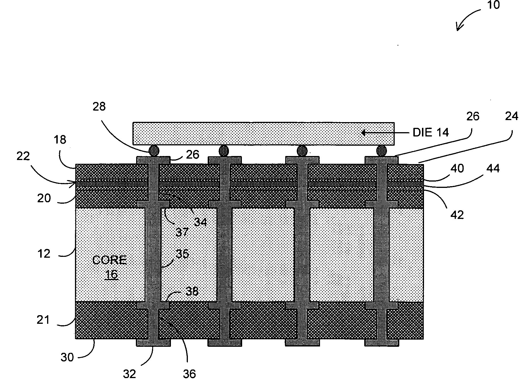 IC package with prefabricated film capacitor